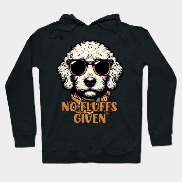 Goldendoodle Labradoodle No Fluffs The Dood Funny Doodle Dog Hoodie by cyryley